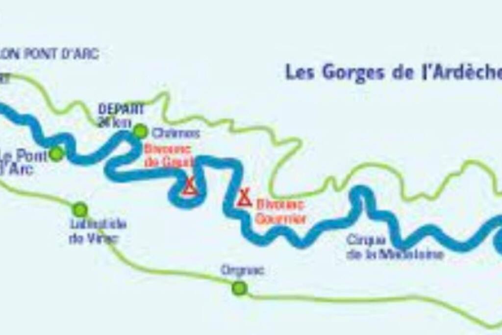 サラヴァ La O'Liso Gorges De L'Ardecheヴィラ エクステリア 写真